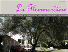 Tablet Screenshot of la-flemmardiere.com